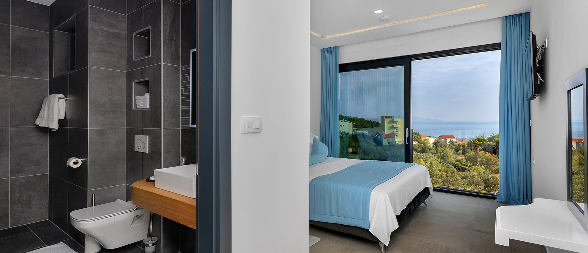 The pearl of modern architecture - with a unique view of the Adriatic Sea and the mountain Biokovo, Villa LeDjaDe Makarska Makarska
